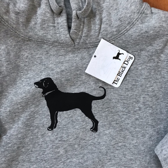 SOLD Grey Black Dog Hoodie - Picture 2 of 3